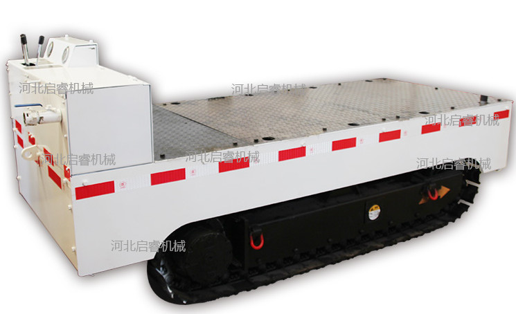 煤礦巷道運(yùn)輸，用氣動(dòng)履帶式平板車